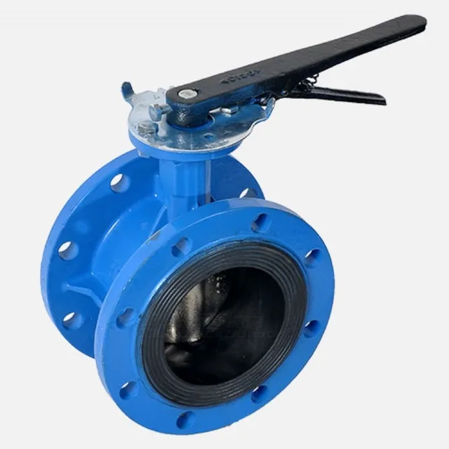 DN50 PN10/16 Ductile Iron Handle Operated Flange Butterfly Valve