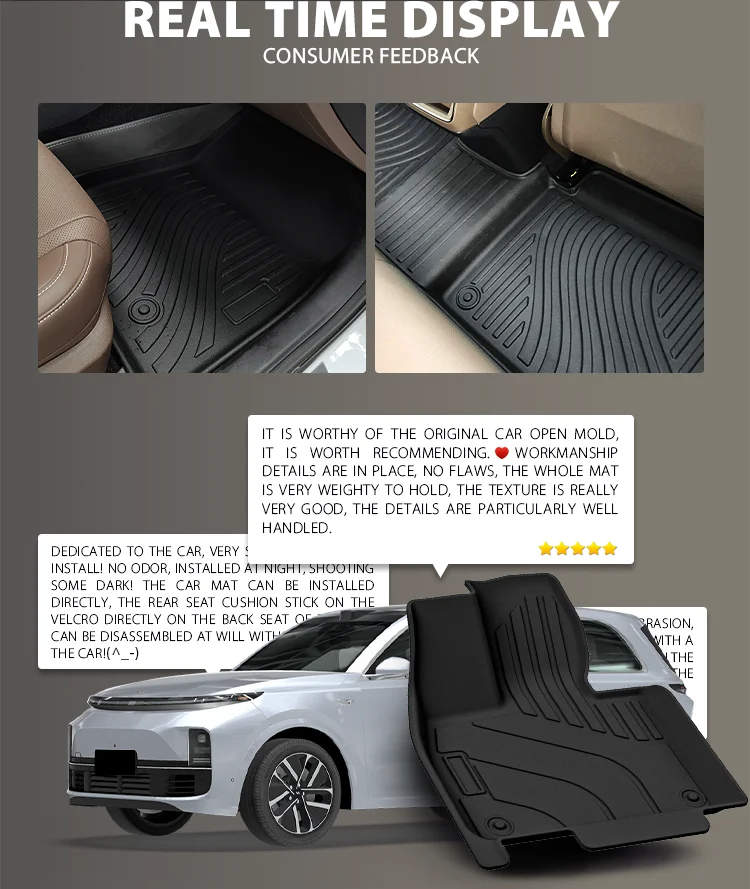 Factory Supply All Weather 3d Tpe Car Mats For Lixiang L9 L8 L7 Highly