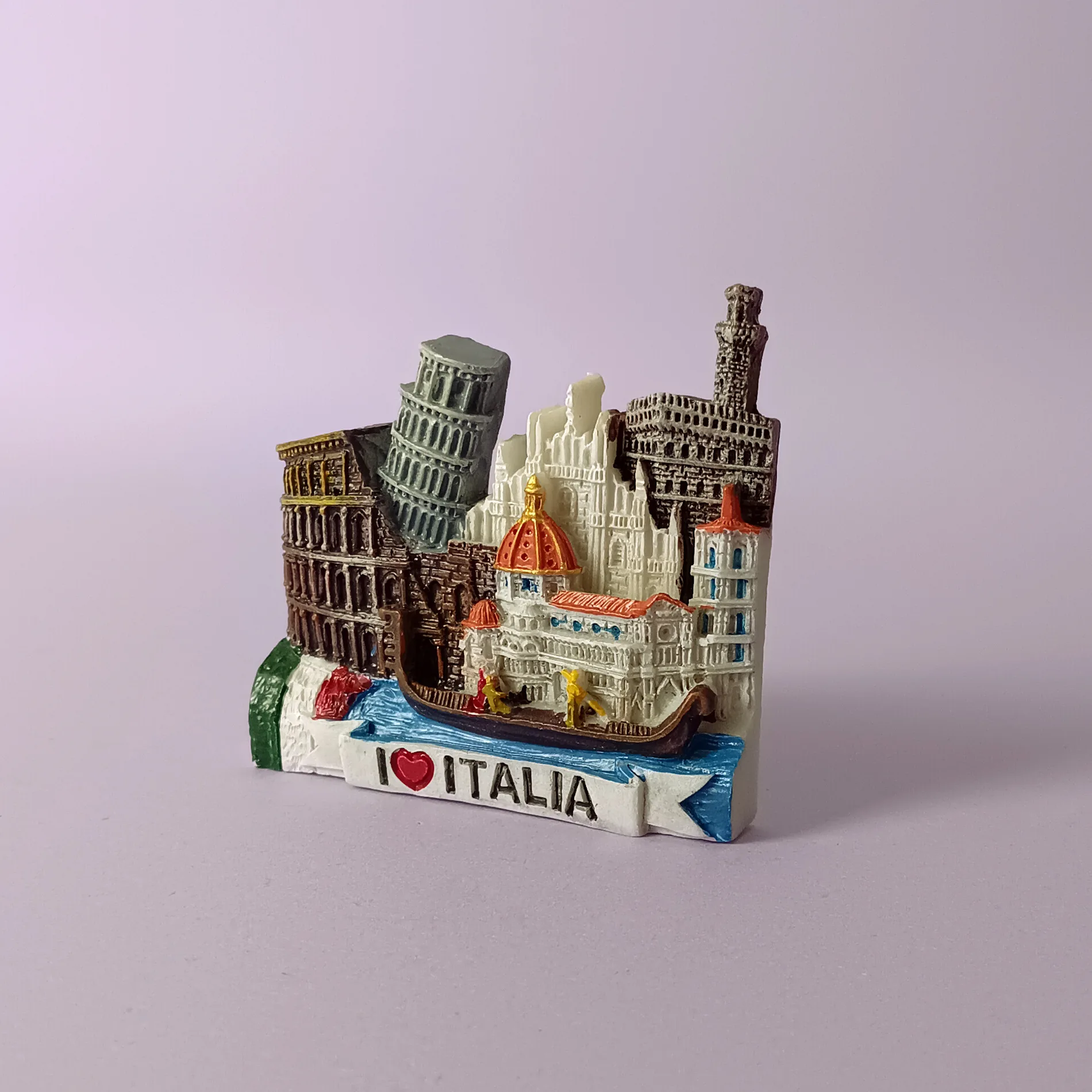 3D World Travel frigorifero magnete Travel souvenir frigorifero casa e cucina decorazione 4 × 7 cm Cioccolato