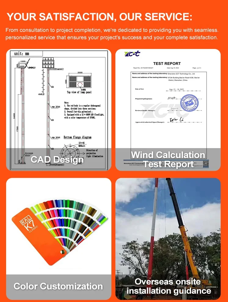 SLOER Custom High-Performance Outdoor Solar Led Galvanized  Street Light Pole Electrical