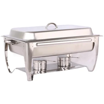 Buphex SS201 Economy Chafer 833C-01 Stackable frame Chafing Dish For catering Hotel And Restaurant Commercial Buffet Food Warmer