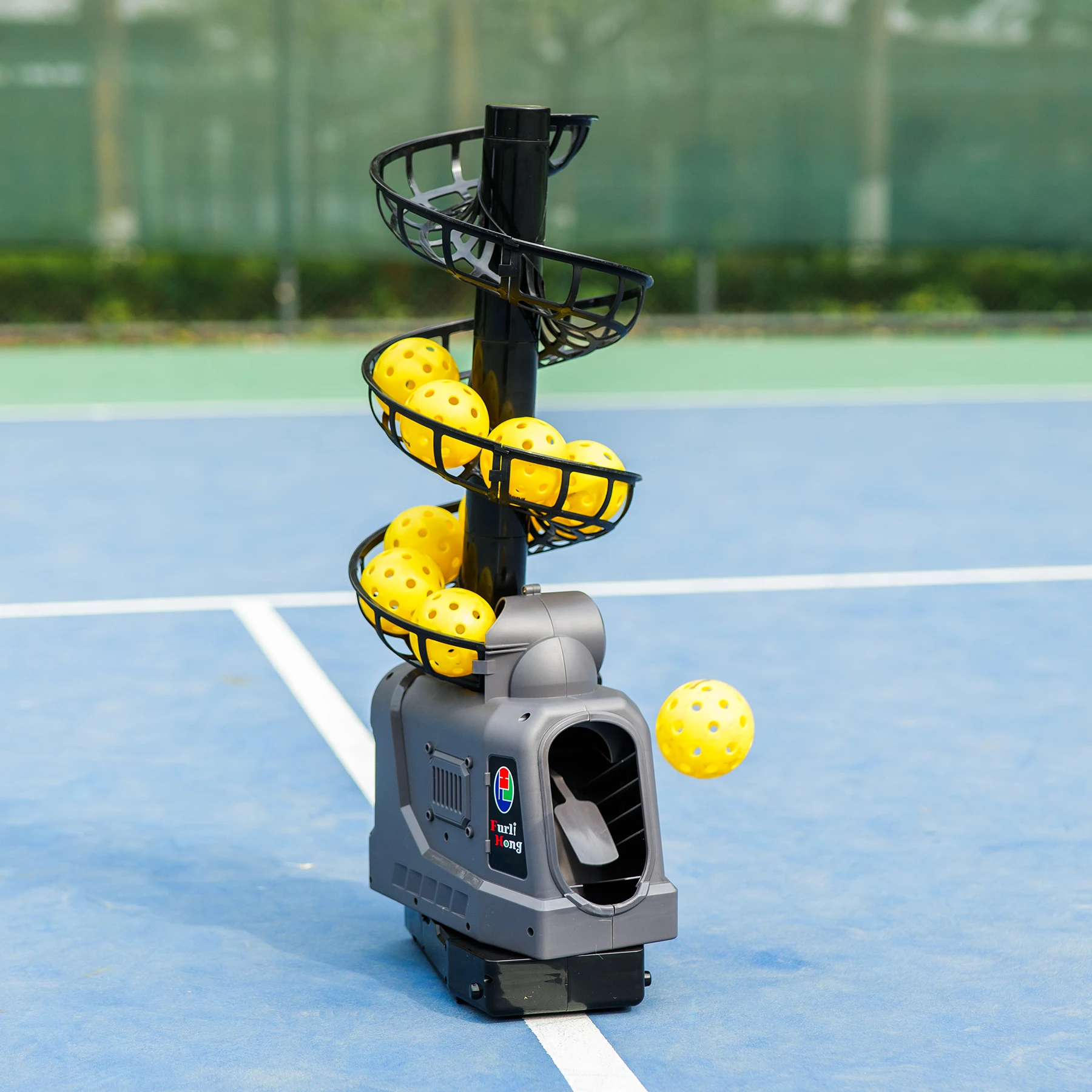 Furlihong 681PBH Pickleball Machine - Auto Swing & Adjustability