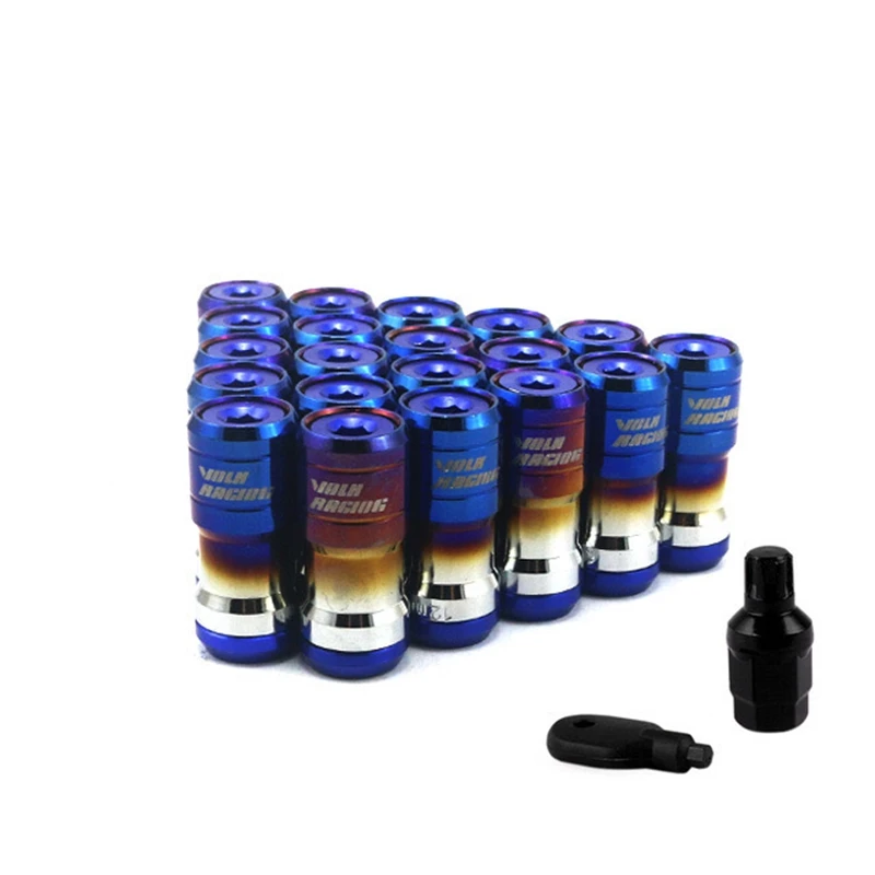 Volk Racing Concealed Heptagon Formula Steel Wheels Lock Lug Nuts Acorn ...