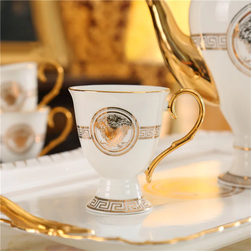 モデル 人気ロゴカスタムヨーロピアンセラミックシンプルアフタヌーンティーカップセット家庭用 Buy Popular Logo Custom
