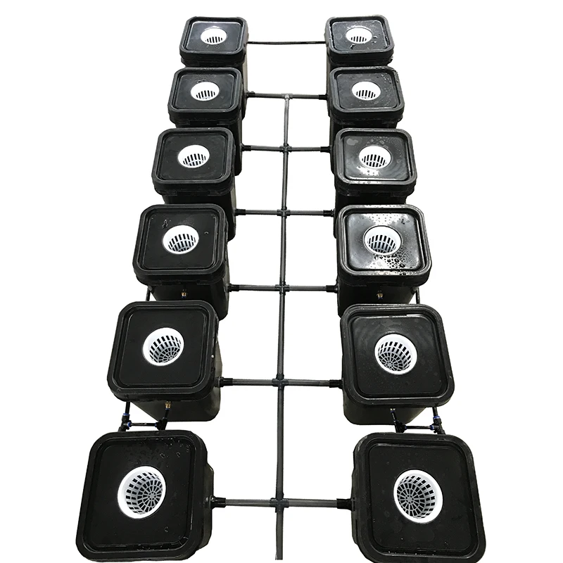 Wholesale 30l Square Rdwc Hydroponic System Saving Water Ducth Buckets