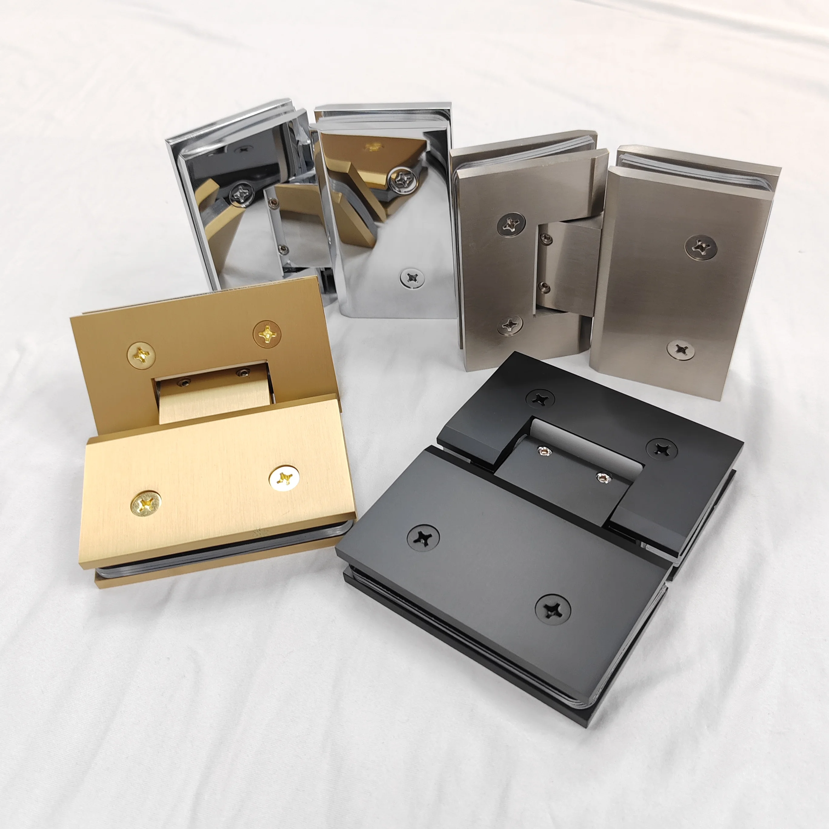 浴室180度黄铜门枢轴铰链淋浴玻璃可调铰链