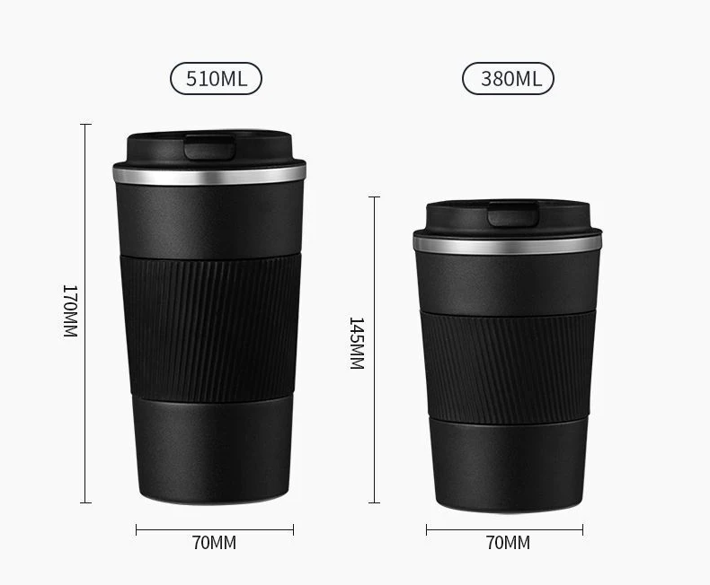 Coffee ceramic travel mug ceramic rim & inner coating on insulated stainless steel tumbler