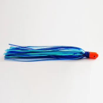 SUPERIORFISHING 5pc 12cm Lead Head Flash Teaser Big Hole Head Artificial Soft Bait Polyester Mylar Tinsel Fishing Saltwater Fish – Soft Lure – view 5