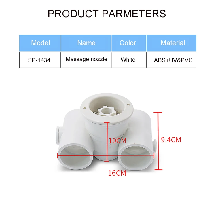 Swimming Pool SP-1434 Massage Pool Spa Massage Nozzle Accessory Pool Spa Jets Plastic I.1014641132