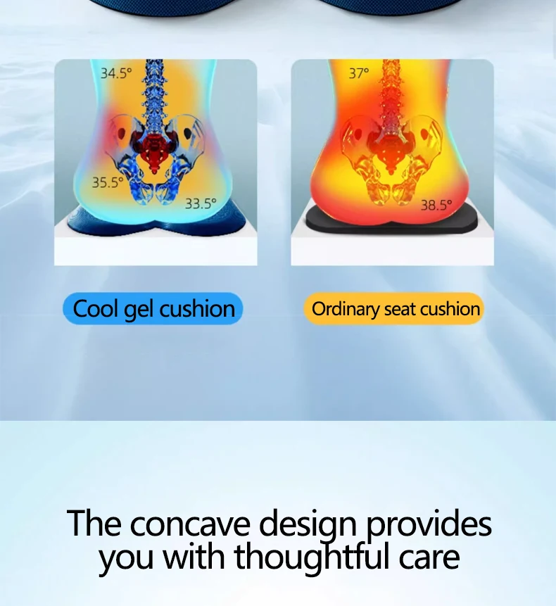 Orthopedic Hemorrhoids Office Chair Pressure Relief Coccyx Seat Cushion