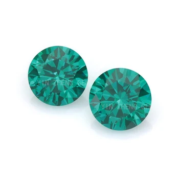 wholesale paraiba loose gems synthetic round in loose gemstone