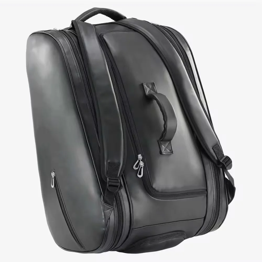 Fashion Leather Racquet Tennis Bag - Pickleball Gear Paddle Bag