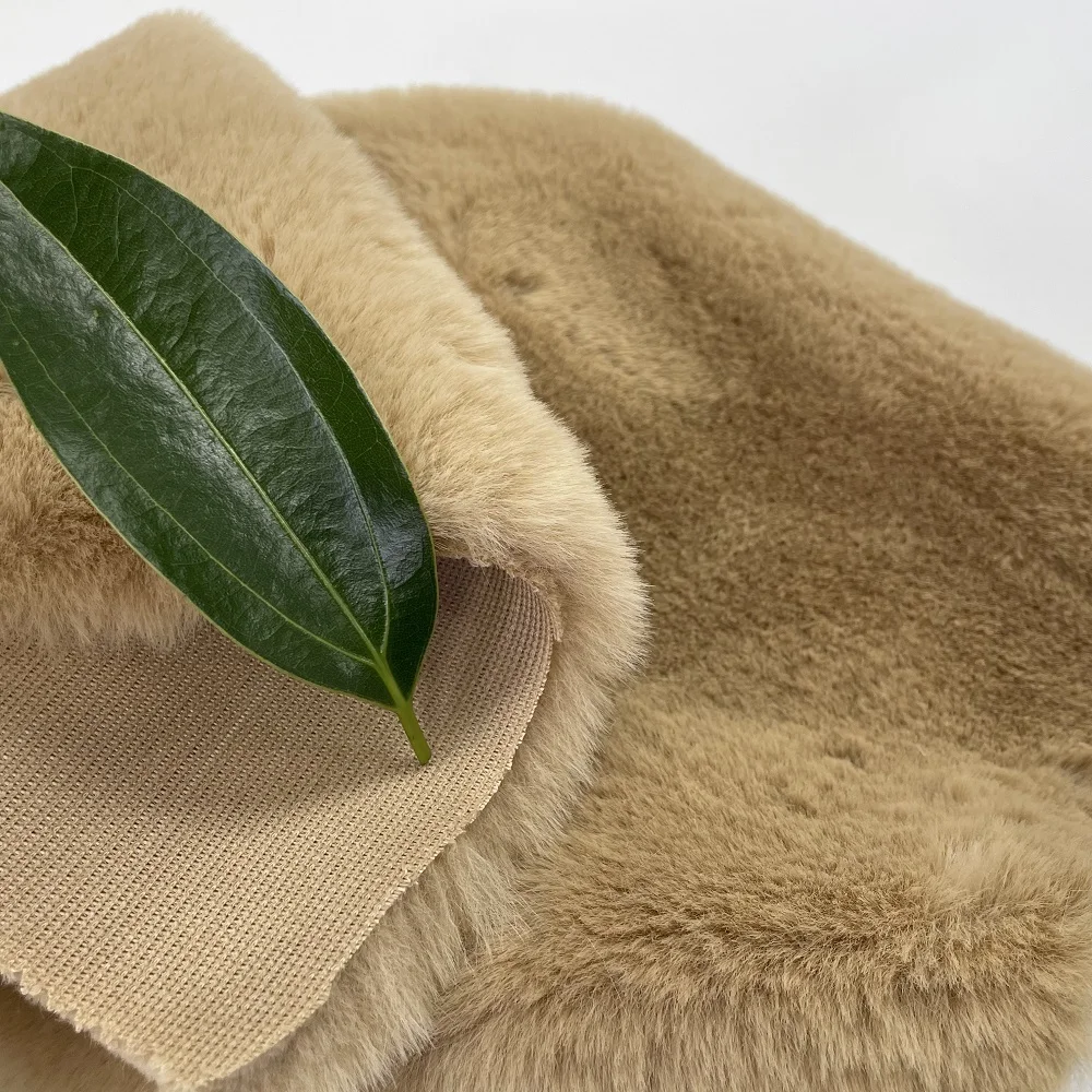 Оптовая продажа, 100% полиэстер, длинная ворсовая ткань из искусственного меха, искусственный мех кролика