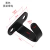 Black top-mounted single hook