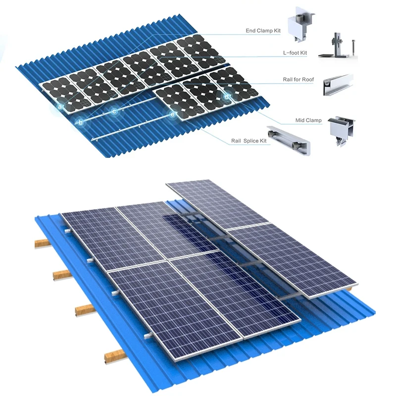 Solar Panel Roof Mount Aluminum Structure Support System Solar Panel ...