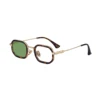 C6 Brown Tortoise Gold Blue Light Blocking Turn Green