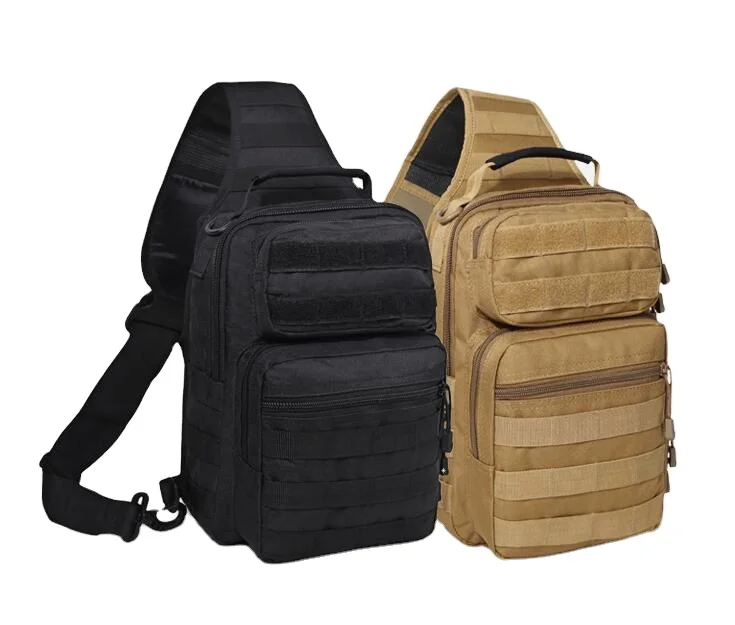 Big Size Men's Crossbody Tactical Bag Chest Pack EDC Molle Backpack Camping Hiking Sport Shoulder Sling Bag