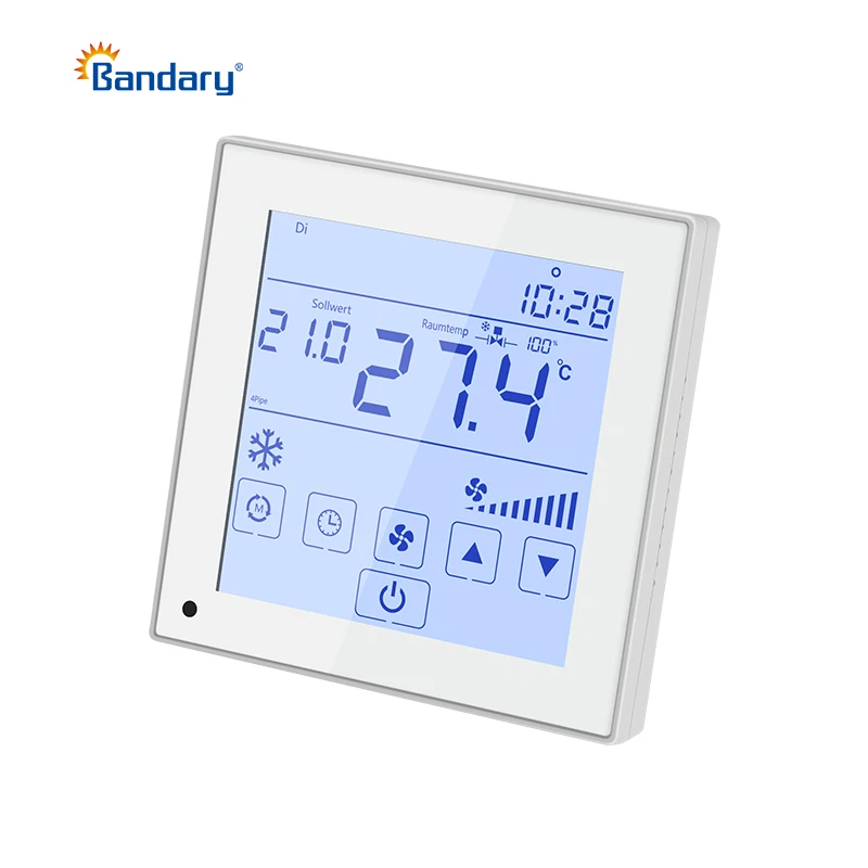 Bandary FC265-3AO2DO 24V  home touch screen smart air conditioner temperature controller wifi smart thermostat for hvac