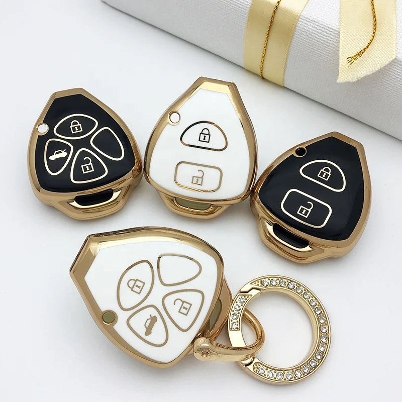 SOFT TPU KEY CASE COVER for  TOYOTA Car Key  for Corolla Camry Reiz RAV4 Crown Avalon Venza Matrix  Wholesale