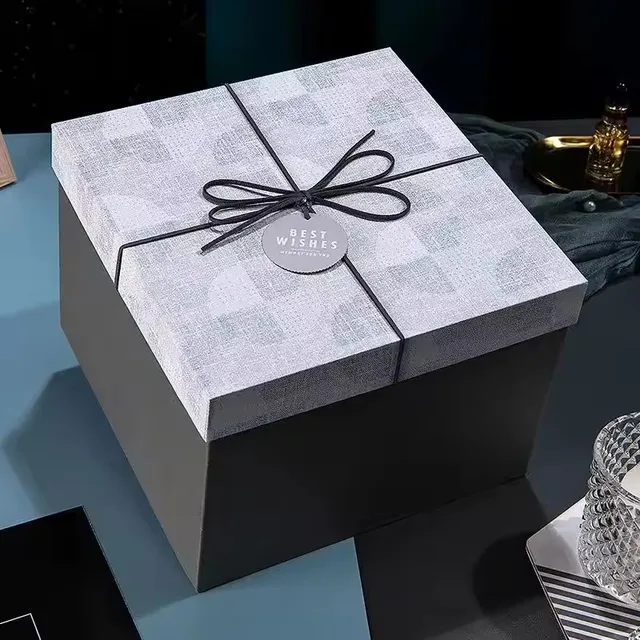 Best selling custom high-quality gift packaging box with ribbon decoration gift box packaging