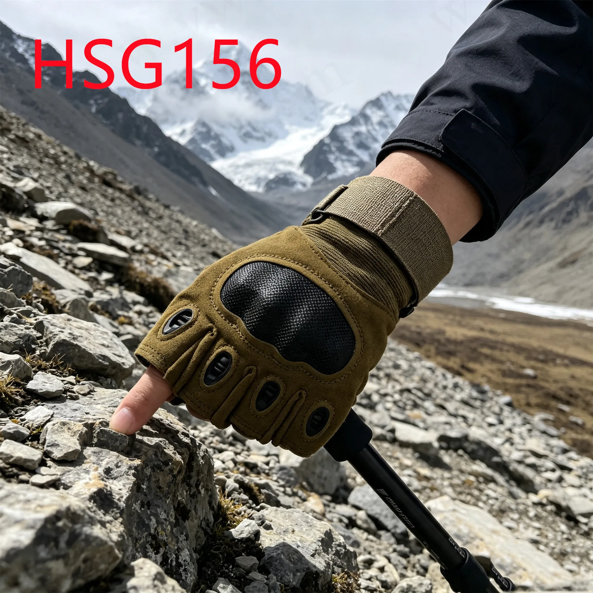 HY,mountain Marching Reinforced Thumb Design Hua Singh Tactical Gloves Green/black/coyote Color Protection Combat Gloves HSG156
