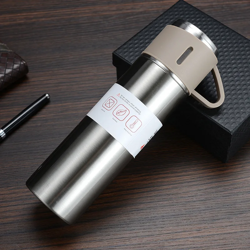 500ml New Design Stainless Steel Water Bottle 3pcs Hip Flask Gift Set ...