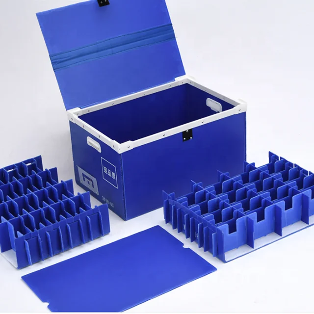 Customized Glassware Storage Boxes Corrugated Plastic Sheet Box Storage Boxes