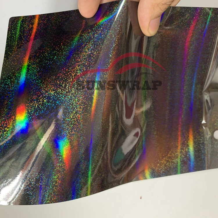 Adhesive Rainbow Chrome Vinyl Silver Oil Slick Vinyl, Rainbow Chrome  Holographic Vinyl Sheets or Roll, Permanent Vinyl Decal Vinyl 