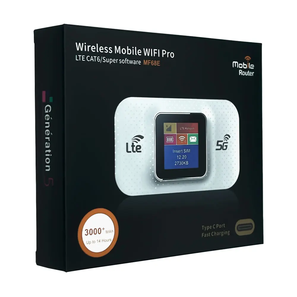 Factory Wholesale Mifis Type-C Charging Modem 4g Lte Sim Card 3000mAh Battery 4g Router Suitable for Laptops