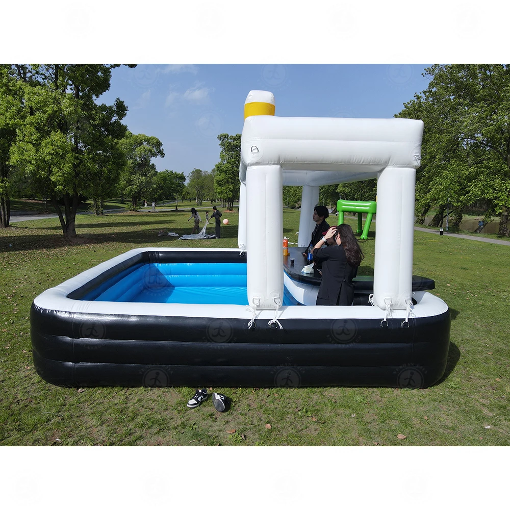 New Design Water Swimming Pool Bar Superior Design Giant Home Backyard Inflatable Bar Pool for Adults