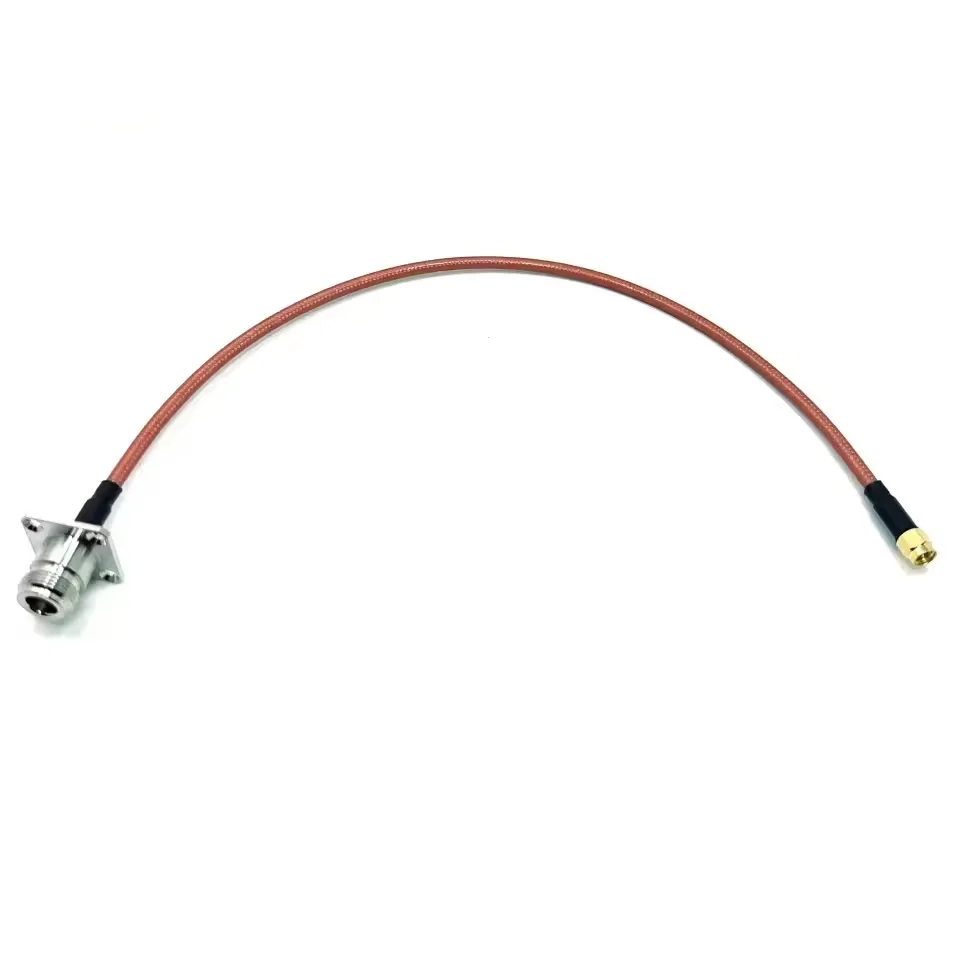 RF Pigtail Cable SMA Female 4 Holes Flange Mount Connector To UFL Ufl Ipx Ipex Rf Adapter Cable 113mm P7389