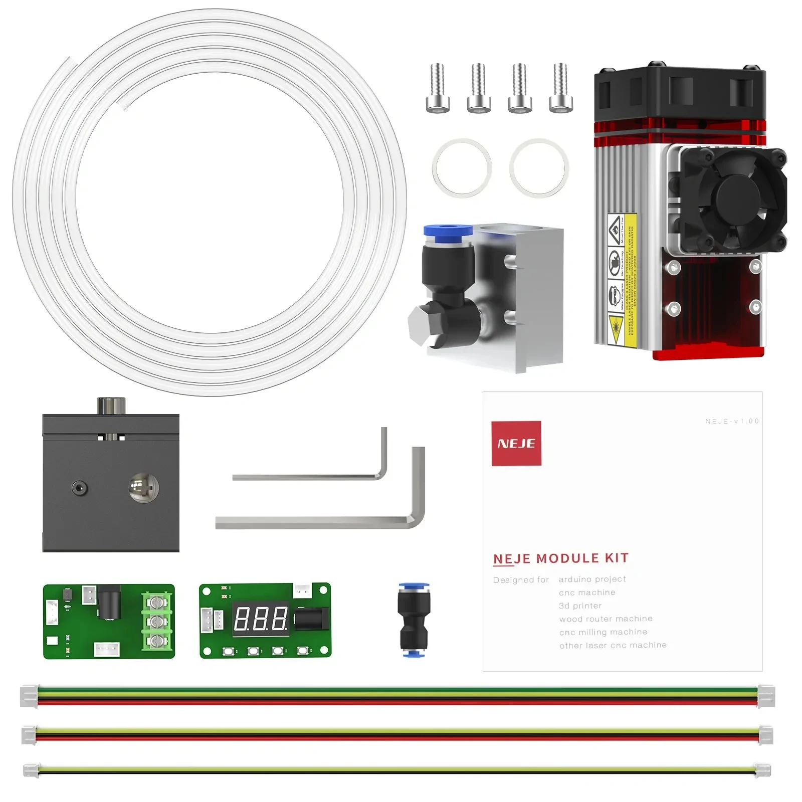 NEJE CNC Laser Engraver Air Pump Assist for Laser Cutter A40640