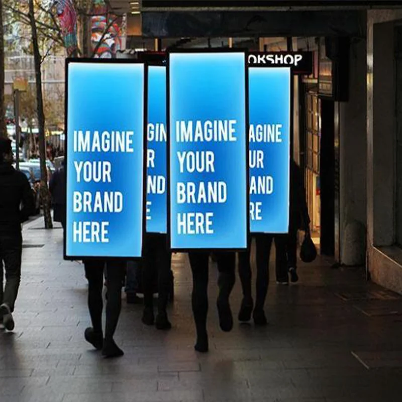 Movable Billboard Advertising Led Backpack Billboard Advertising ...