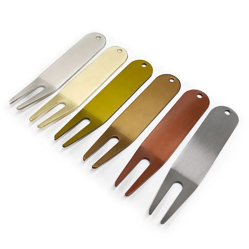 Bulk Wholesale Cheap Iron Metal Custom Golf Divot Tool Free Mold Blank Divot Repair Tool