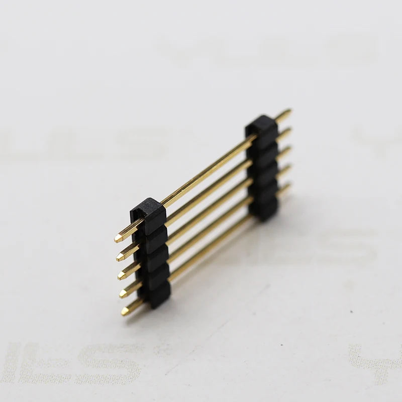 
 Штырьковый разъем smd, высота 2,54 мм, 180 градусов, Круглый Однорядный шаг 2,54 мм  