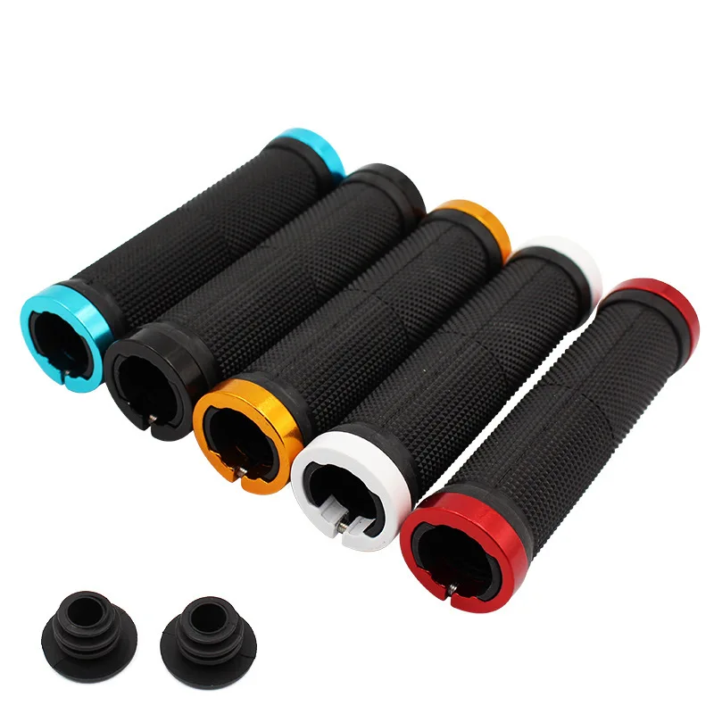 Liobaba 1 Pair Universal Bike Bicycle Handlebar Cover Grips Anti-Slip Soft Rubber Handlebar Cover Cycling Accessories 