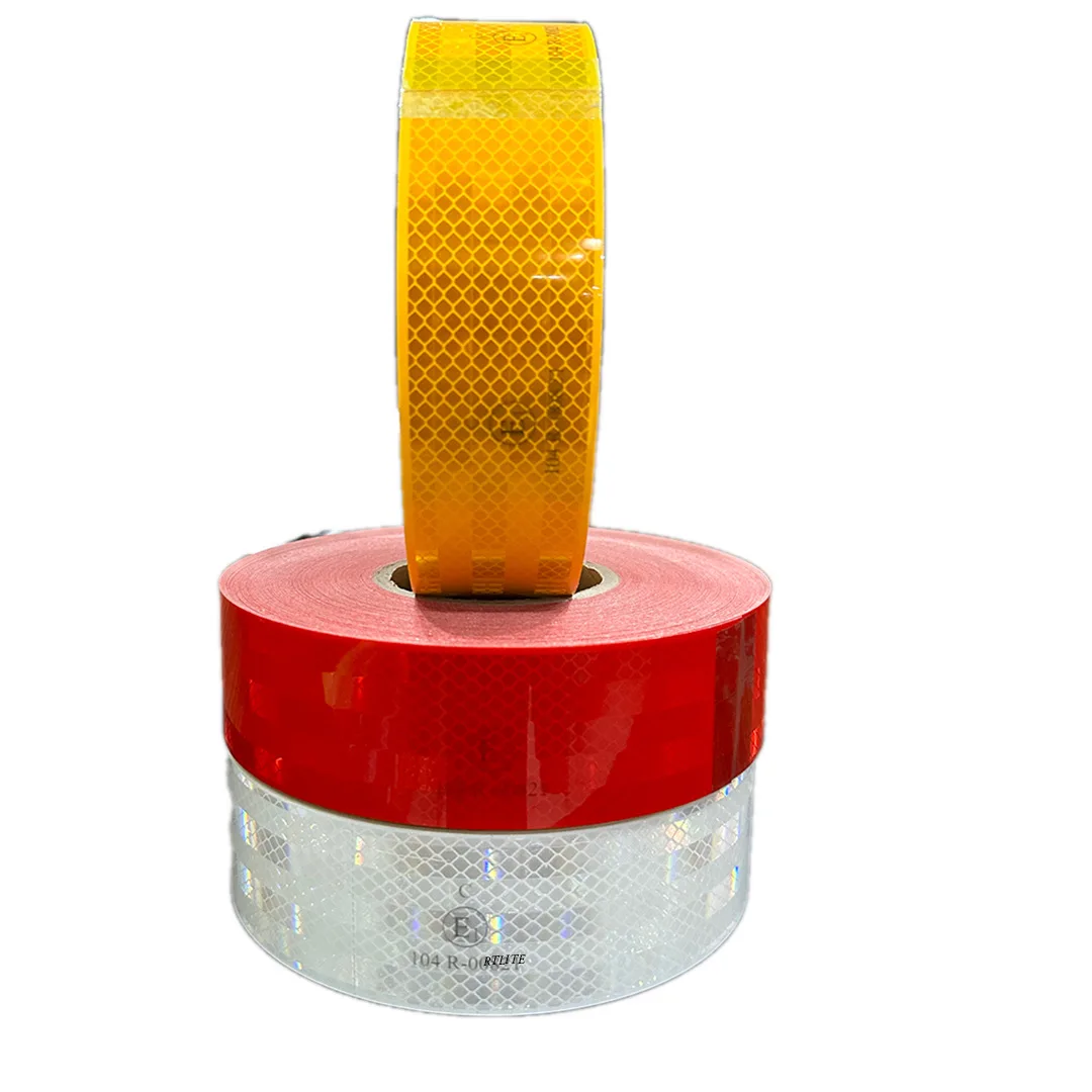 ECE 104R 00821／トラック用プリズム反射テープ プリズム反射ビニールテープ ダイヤモンドグレード ECE 104R 00821