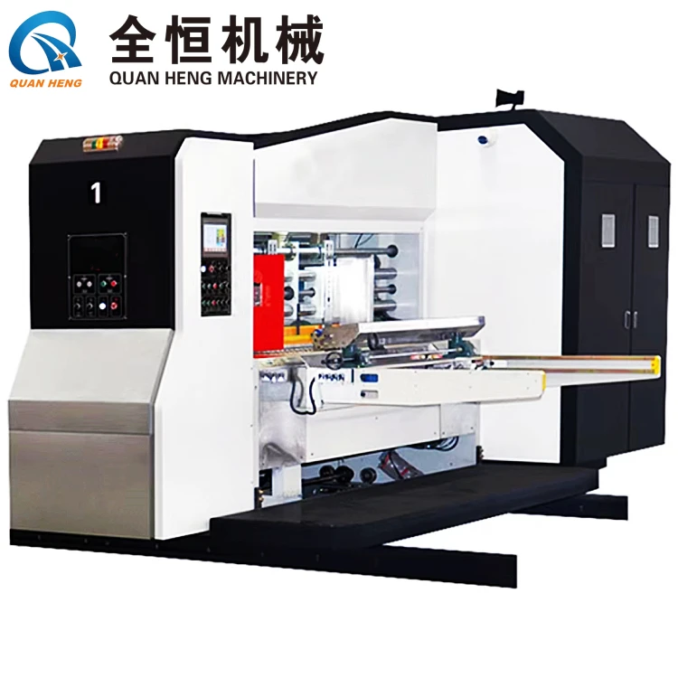 High Definition Corrugated Carton Box Flexo Print Varnish Dyer Rotary Die Cutting Machine