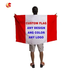Оптовая продажа, высокое качество, 48 часов, быстрая доставка, 3X5 индивидуальный флаг, печатные флаги с логотипом на заказ