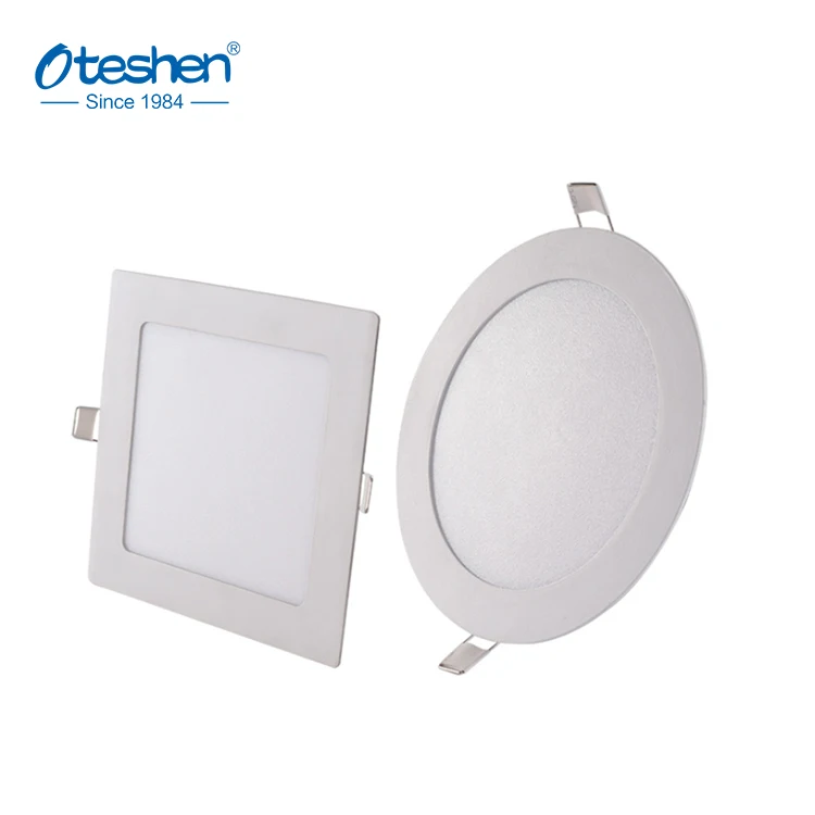Cheap price silm led panel light 3W 6W 9W 12W 15W 18W 24W recessed round and square led panel lighting
