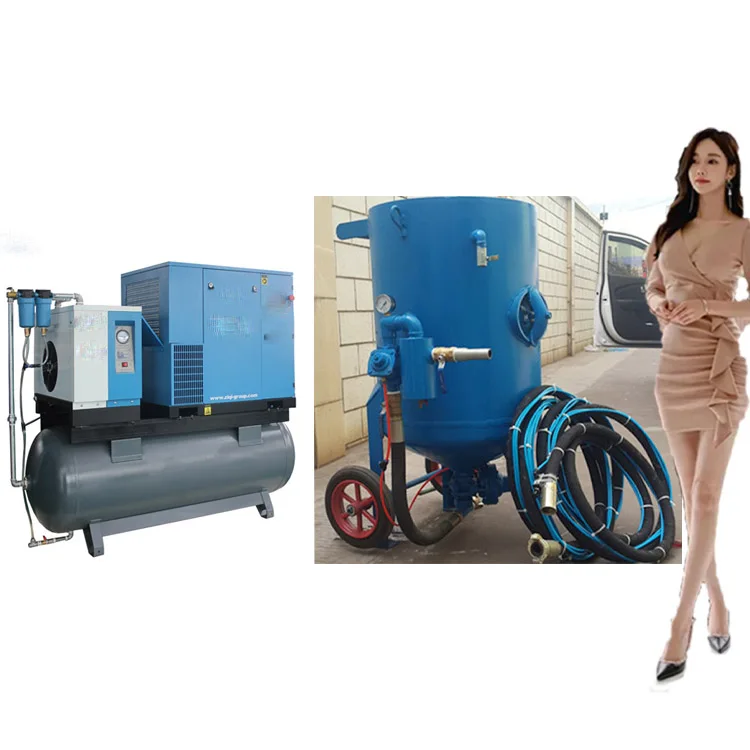 Small Size Mini Sand Blaster, Shot Blaster with Sanlaster Gun, Glass Beads Abrasive Blaster Wet Blast Cabinet