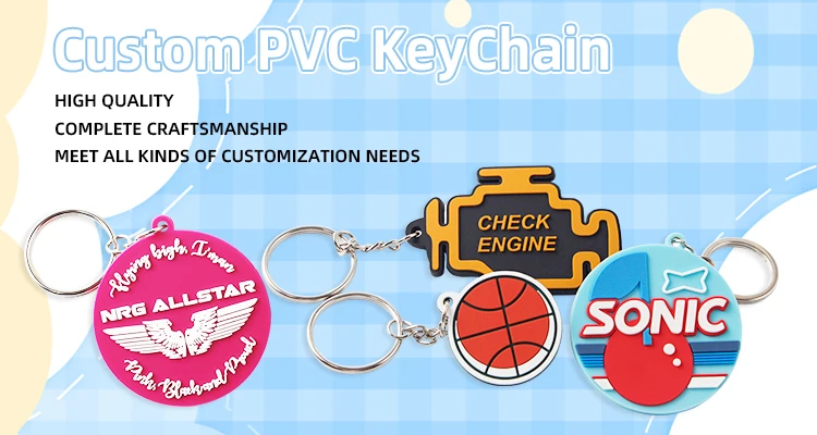 Custom 2d Soft Pvc Keychain logo Silicon Keychains Silicone Keyring ...