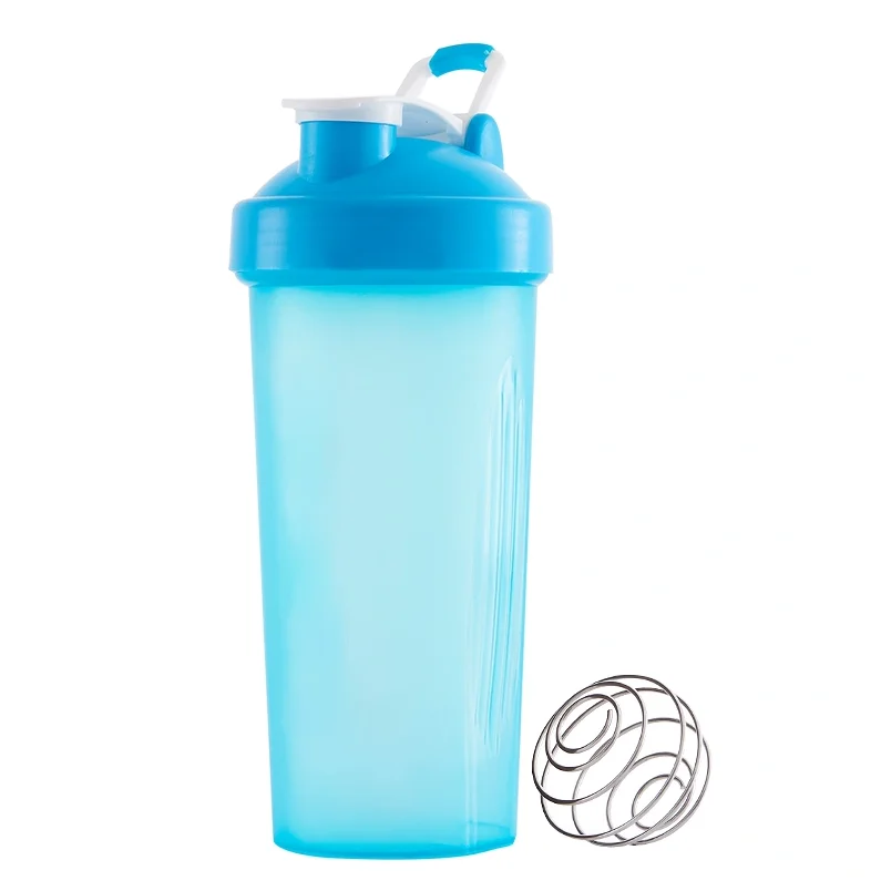 Custom Logo Color 600ml  BPA Free Loop Top Water Sport Nutrition Protein Plastic  Mixer Ball Supplements Gym