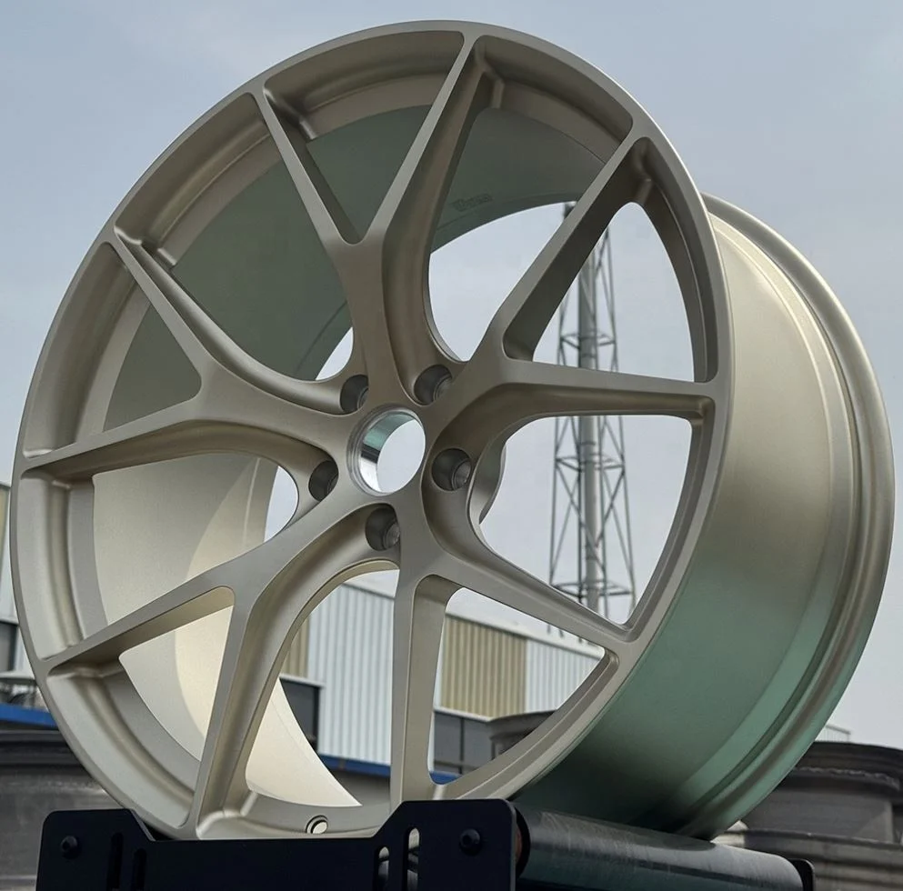 New 19-22 Inch Alloy Forged Racing Car Wheels 5x112 Custom Light Gold Monoblock 40MM ET For Audi /