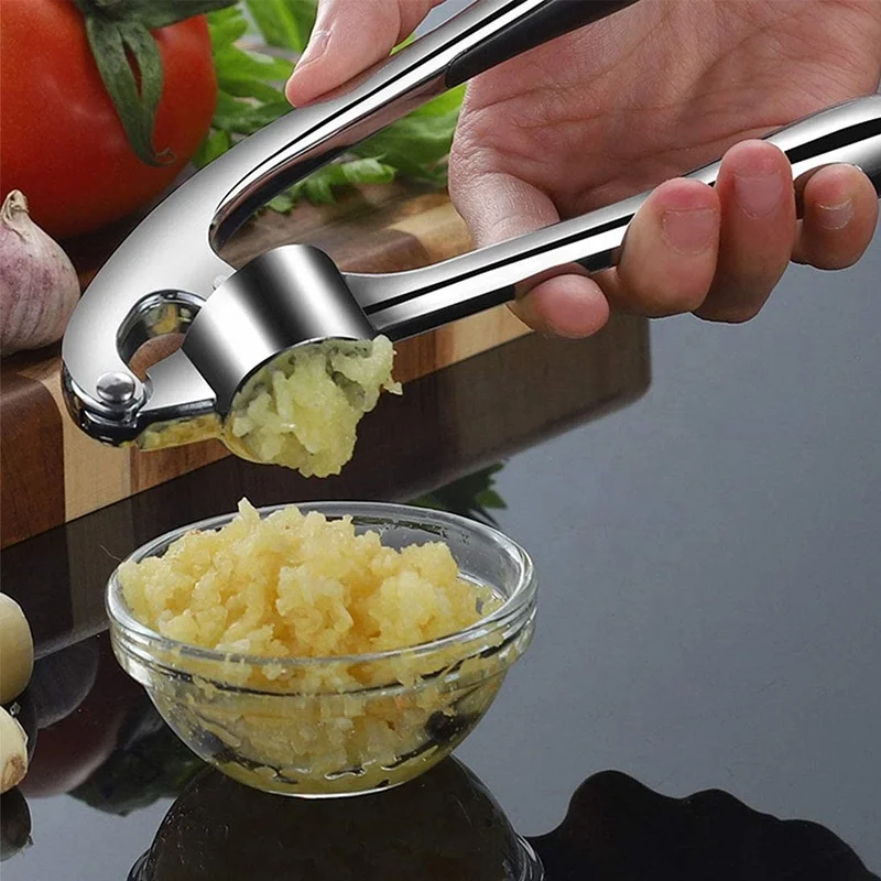 Dropship Kitchen Garlic Press With Soft; Easy To Squeeze Ergonomic