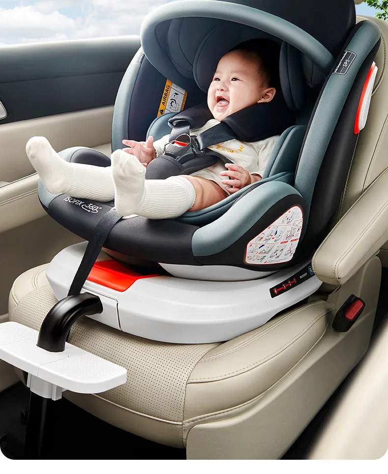 Child safety seat support leg artifact portable car 360 degree rotation simple portable seat baby universal model