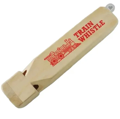 Детский деревянный игрушечный свисток с логотипом