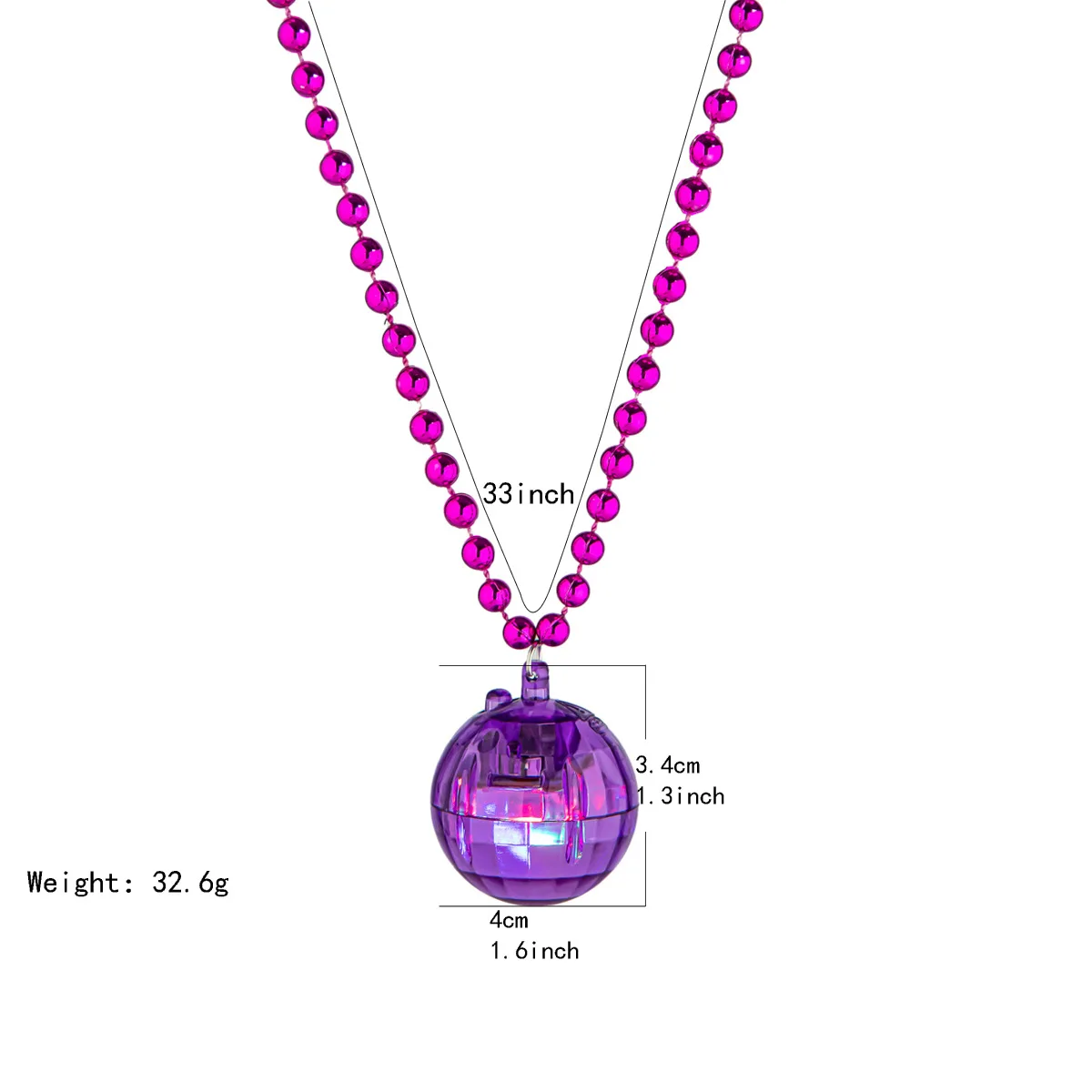 Joyin LED Bubble Necklaces Light Up Party Favours
