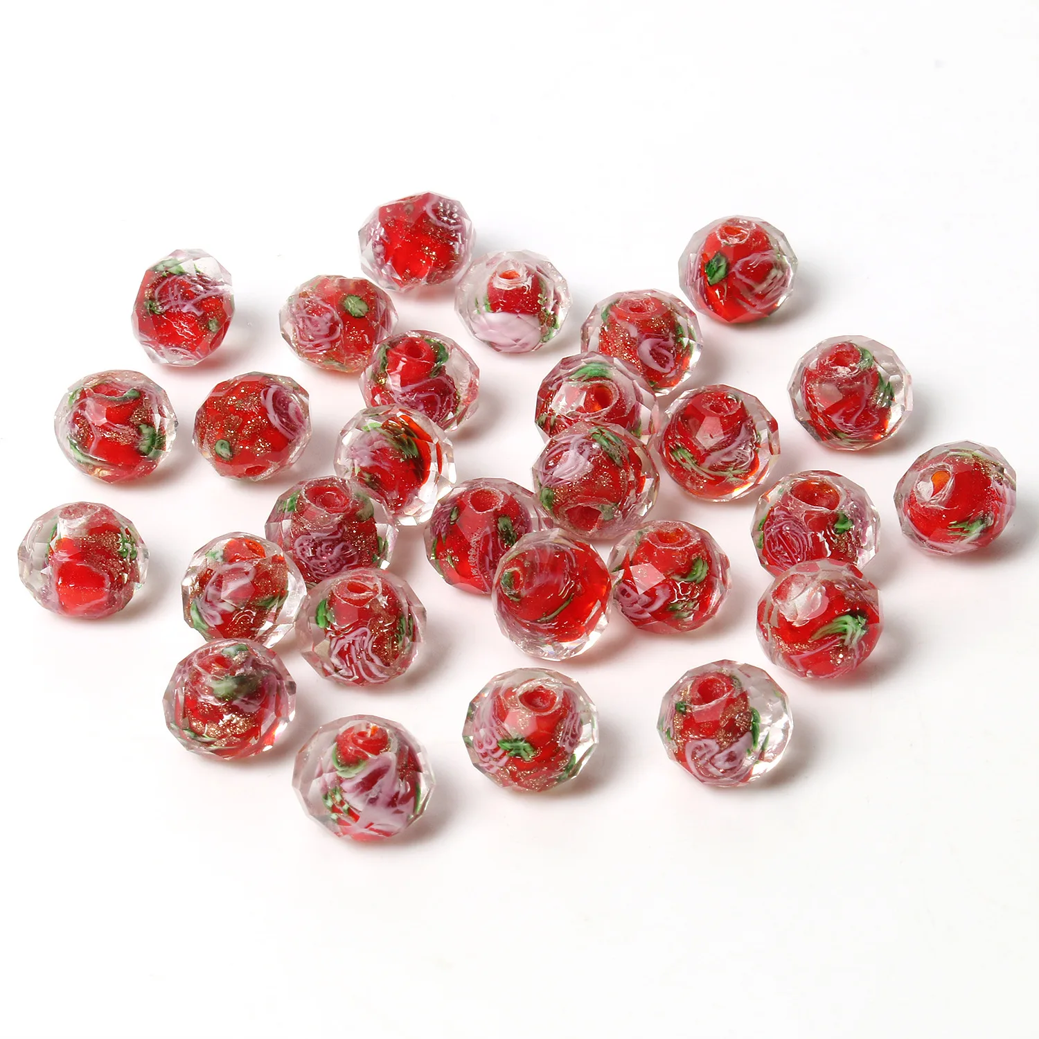 10pcs 20mm Big Round Faceted Crystal Glass Beads – Perfect For Jewelry Making 9 thumbnail image