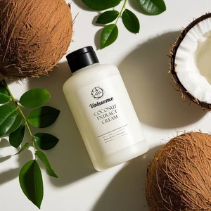 Custom High Quality Moisturizing Whitening Skin Care Cream Organic Coconut Oil Body Lotion Lightening Function Main Collagen AHA